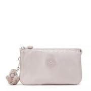 Kipling Women's Creativity Large Pouch, Versatile Cosmetics Kit, Lightweight Travel Organizer - color: Metallic Glow