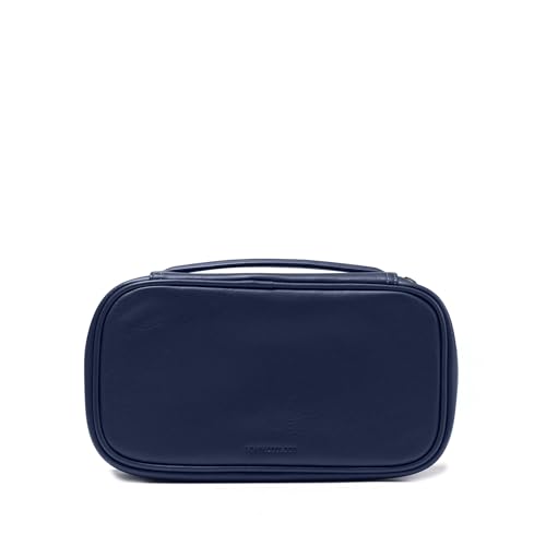 Leatherology Medium Travel Organizer - Tech & Toiletry Case - Navy Blue - color: Navy Blue, size: Medium - 1 Piece
