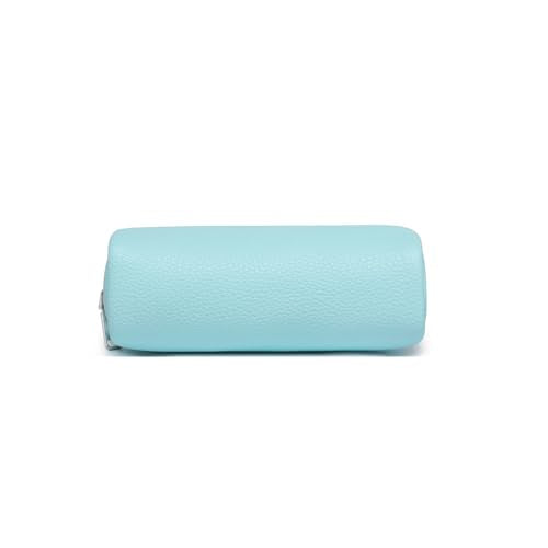 Makeup Bag for Purse Travel Cosmetic Bag (PU Clear Water Blue) - color: Clear Water Blue