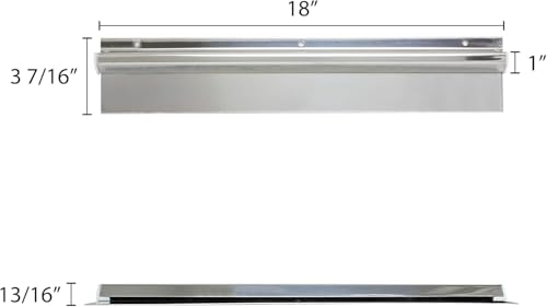TrueCraftware- 18" Stainless Steel No Clip Check Holder Ticket Rack-Order Rack Receipt Bill Clipless Display Rail for Restaurant Kitchen Bar Cafe - size: 18 Inch
