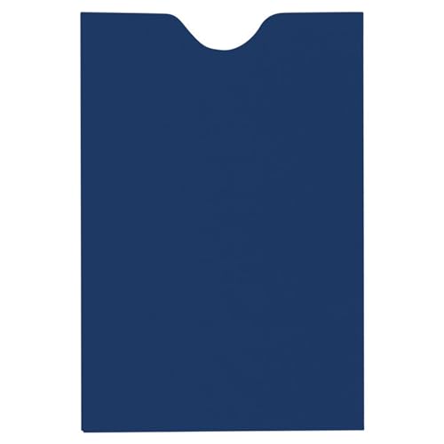 LUXPaper Credit Card Sleeves | 2 3/8" x 3 1/2" | Navy Blue | 80lb. Text | 50 Qty - color: Navy, size: 50 Qty.