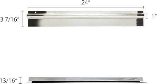 TrueCraftware- 24" Stainless Steel No Clip Check Holder Ticket Rack-Receipt Bill Clipless Display Rail for Restaurant Kitchen Bar Cafe - size: 24 Inch