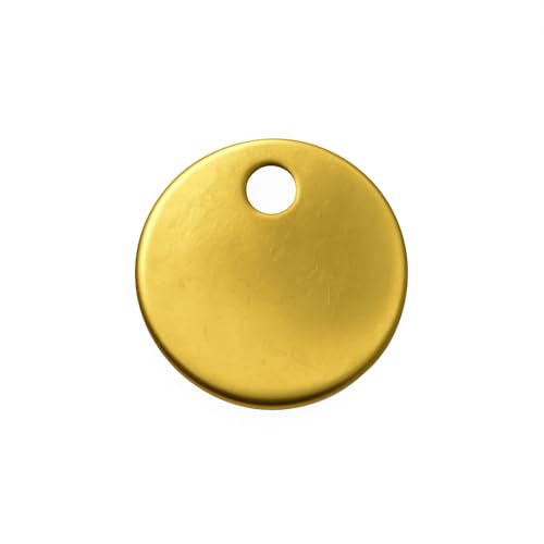 Custom Engraved Tags | Personalized Round Metal Tags | Personalized Trapping Tabs | 1 Inch Round Metal Key Label