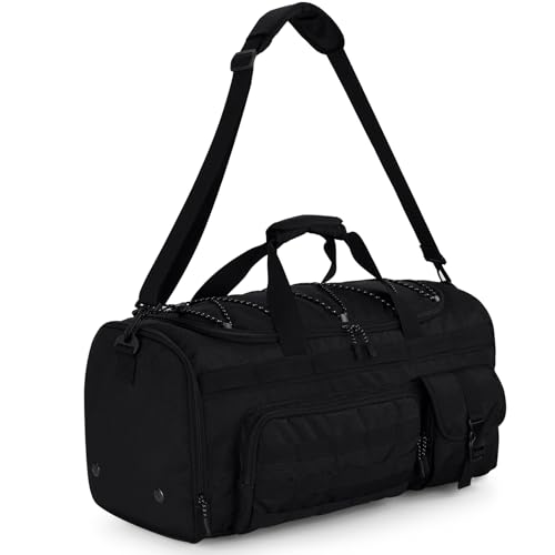 Gonex 45L 3-in-1 Duffel Bag for Gym & Travel - color: Black, size: 45L