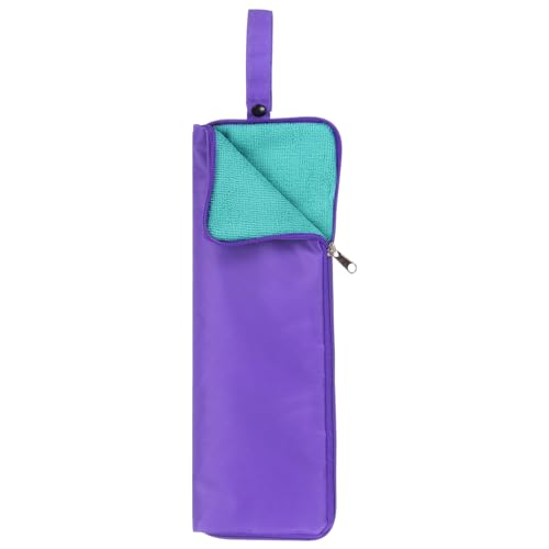 Umbrellas Bag Carry Bag 4.9"x14" Portable Reversible Wet Umbrella Sleeve Folding Cover Waterproof Pouch Case for Storage Travel Home Outdoor, Violet