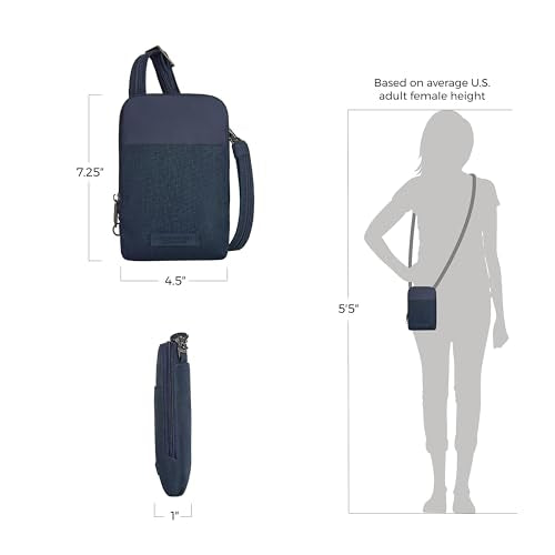 Travelon Anti-Theft Metro Stadium Mini - color: Navy Heather
