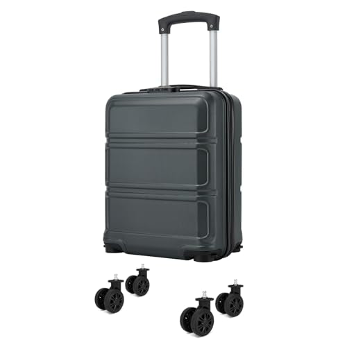 Kono 15'' Underseat Carry On Luggage Airline Approved Lightweight - color: Grey, size: 15-inch underseat