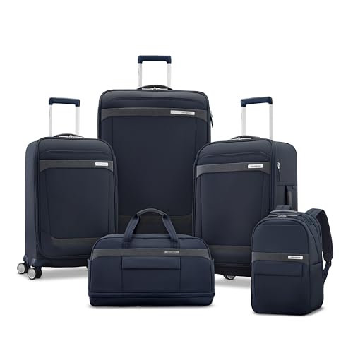 Samsonite Elevation Plus 22-Inch Carry-On - Expandable Softside Spinner Luggage - Midnight Blue - color: Midnight Blue, size: Expandable Carry-On