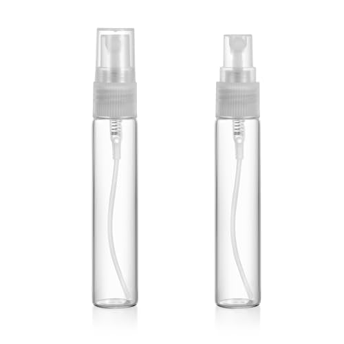 20 Pack 10ml Glass Perfume Spray Bottle, 10ML Clear Bottles - color: Clear