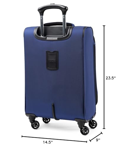 Travelpro Runway Softside 2-Piece Luggage Set, Blue - color: Blue, size: Carry-on/Medium-Large Check-in