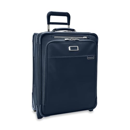 Briggs & Riley Baseline Global 2-Wheel Softside Carry-On, Navy - color: Navy, size: 21" Carry-On