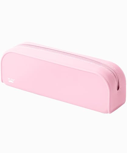 Mr. Pen- Silicone Pencil Case, Light Pink Pencil Pouch, Pencil Case Small - color: Light Pink