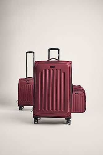 Kenneth Cole REACTION The Venturer 28-Inch Carry-On Lightweight Durable Softside 8-Wheel Spinner Cabin Size Luggage, Wine - color: Wine, size: Large
