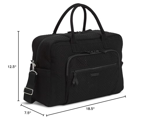 Vera Bradley Women's Microfiber Weekender Travel Bag - color: Black