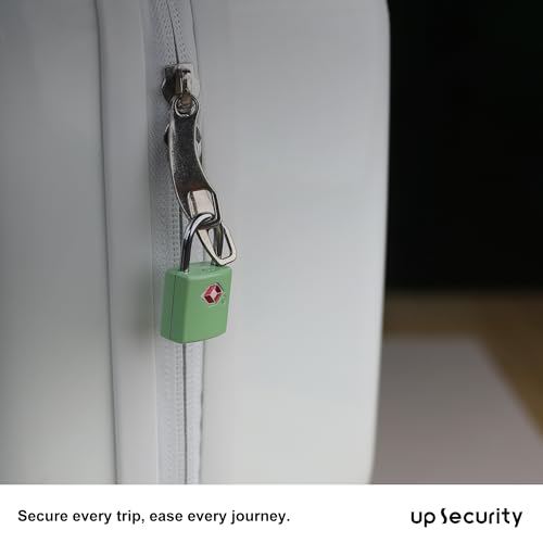 Luggage Locks TSA Approved, Small Padlock with Key for Suitcase - color: Green