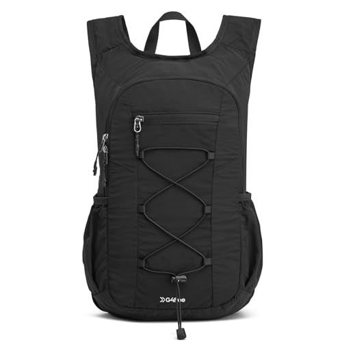 G4Free 20L Lightweight Packable Hiking Backpack for Women Men - color: Black