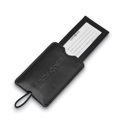 Samsonite 2-Pack Vinyl ID Tags, Black