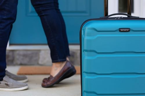 Samsonite Omni PC Hardside Expandable Luggage with Spinner Wheels, Caribbean Blue, 3-Piece Set (20/24/28) - color: Caribbean Blue, size: 3-Piece Set (20/24/28)