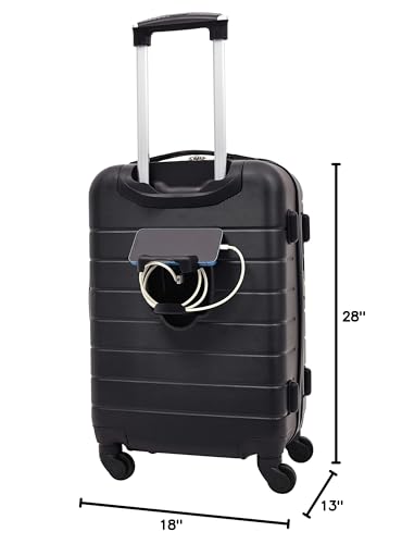 Wrangler Smart Spinner Hardside Luggage, 3 Piece Set, Black - color: Black, size: 3 Piece Set
