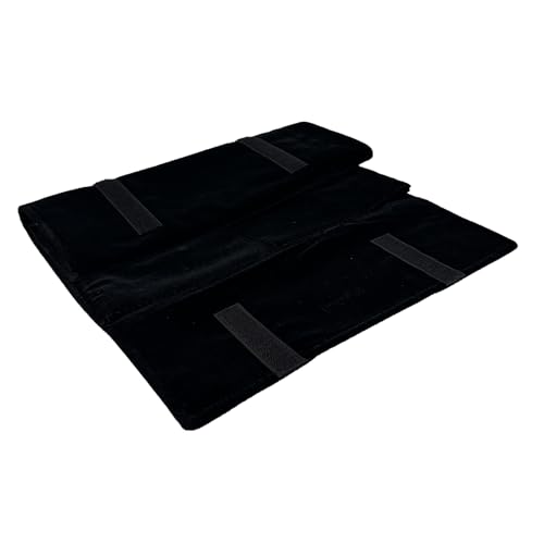 UnionPlus Travel Necklaces Roll Organizer Anti-Tangle, Black - color: Black, size: Medium