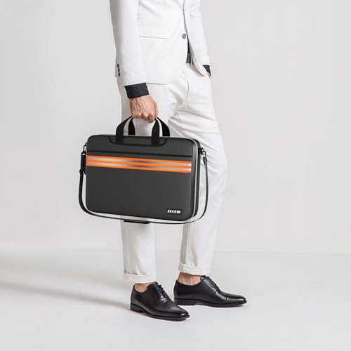 Accordion File Organizer with Lock, Fireproof Document Bag, Black - size: Legal Size, style: Orange Reflective Strip
