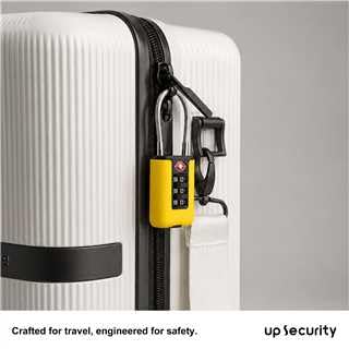TSA Approved Luggage Locks, 3-Digit Waterproof Padlock, Combination Travel Cable Lock, Lockers, Suitcases, Toolboxes (Yellow+Yellow) - color: Yellow+Yellow