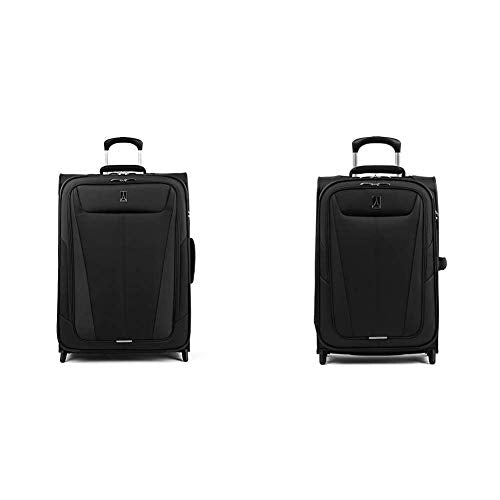 Travelpro Luggage Expandable Checked-Medium, Black Luggage Expandable Carry-On, Black