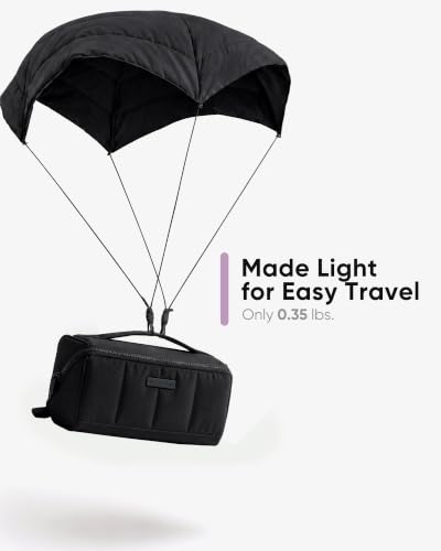 NISHEL Travel Makeup Bag Organizer Pouch Open Flat Cosmetic Case Brush Slot - color: Black, size: Medium