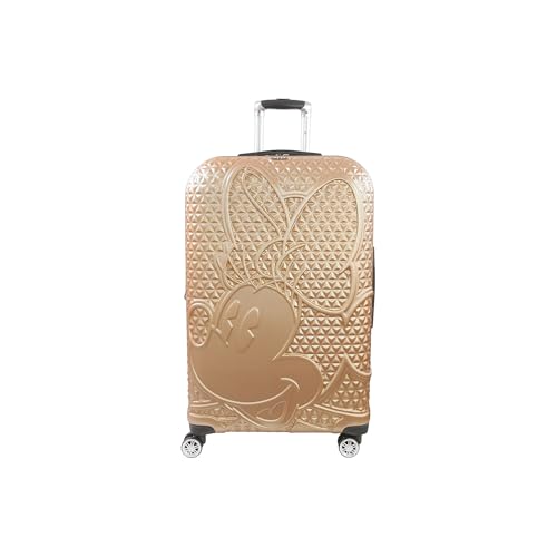 FUL Disney Minnie Mouse 29 Inch Rolling Luggage, Gold - color: Minnie Mouse - Gold, size: 29 Inch