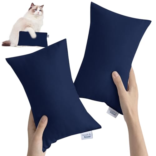 Small Pillow Mini Pillow for Travel 2 Pack 11" x 7" Tiny Pillows, Blue - color: Blue