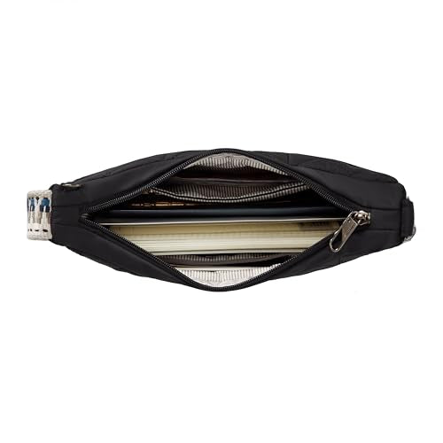 Travelon Anti-Theft Boho Crescent Crossbody - color: Black