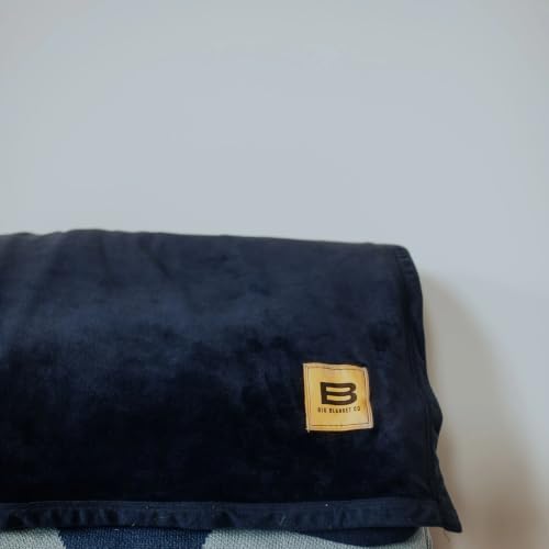 Big Blanket Co Premier Plush Oversized Blanket 6x6 ft Black - color: Black, size: 6' x 6' Premier Plush
