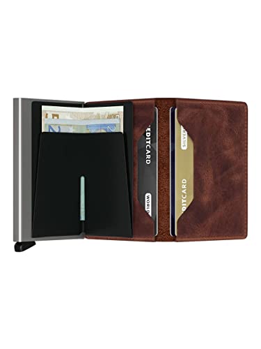 Secrid - color: Brown, size: 6.5 x 10.2 x 2.1 cm