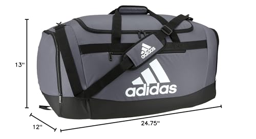 adidas Unisex Defender 4.0 Gym Duffel Bag for Men and Women - color: Team Onix Grey, style: Large 110l