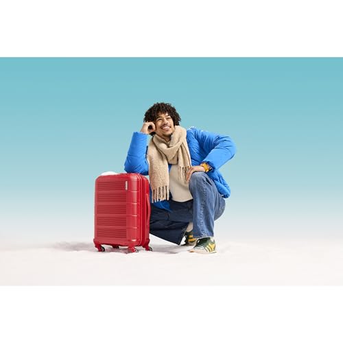 American Tourister Stratum 2.0 Expandable Hardside Luggage with Spinner Wheels, Red, Carry-on - color: Red, size: 20-Inch Carry-On
