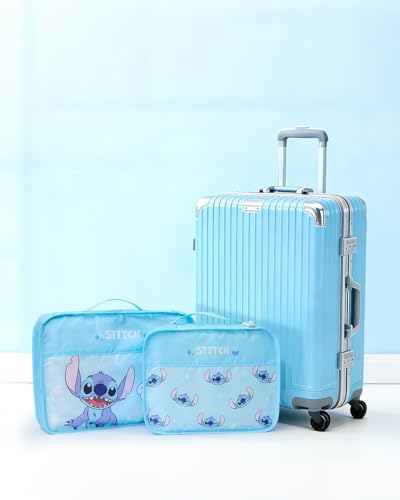 MINISO Disney Stitch Compression Packing Cubes, 2-Pack Travel Organizer Bag