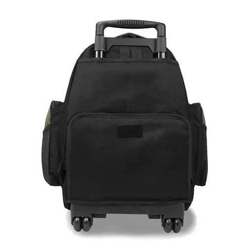 World Traveler Transworld 22-Inch Carry-On Rolling Backpack - Olive - color: Olive