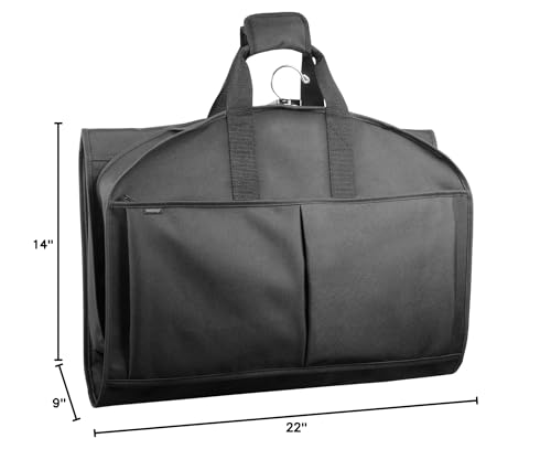 WallyBags 48” Deluxe Tri-Fold CarryOn Travel Garment Bag with three pockets