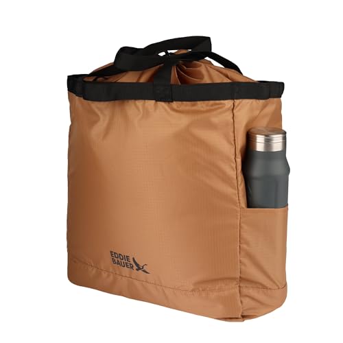 Eddie Bauer Stowaway Packable Tote Bag - color: Tobacco