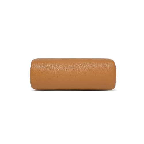 Makeup Bag for Purse Travel Cosmetic Bag (PU Ochre) - color: Ochre