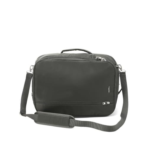 Securtex® Classic Anti-Theft Convertible Travel Backpack - 11x17” Carry-On, Fits 16” Laptop, Locking Zippers, Expandable - color: Charcoal