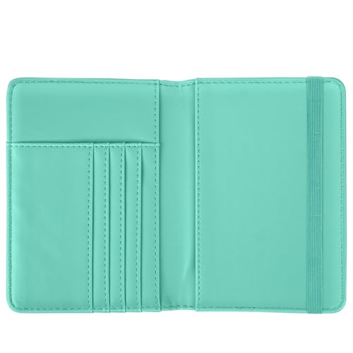 Coco Rossi Passport Holder for Travel Women Slim RFID Passport Cover Wallet - color: Green Daisy