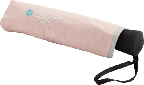 Coolibar Unisex Sanya Compact Umbrella - UPF 50+ Sun Protection - Cabana - color: Light Rose