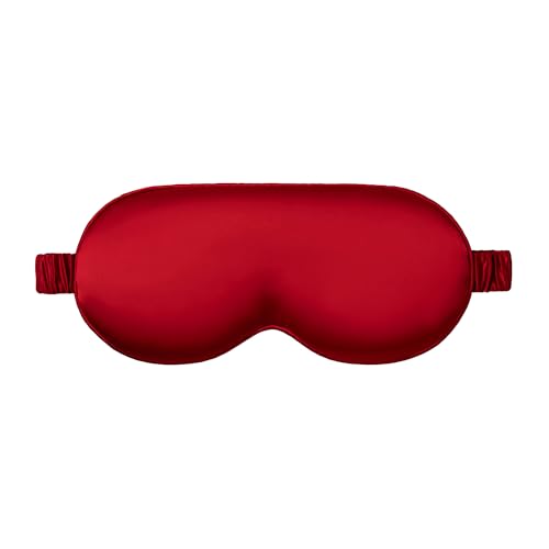 Slip Silk Contour Sleep Mask, Scarlet - Lash-Friendly Design, Blocks Light - color: Scarlet