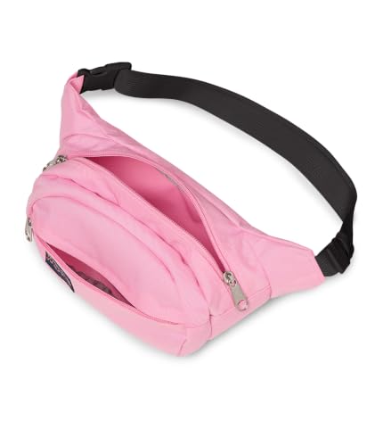 JanSport Fifth Avenue Waist Bag w/Adjustable Strap, Bubble Gum - color: Bubble Gum