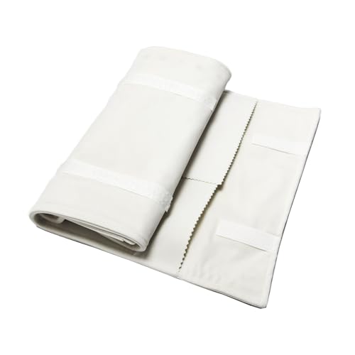 UnionPlus Travel Necklaces Roll Organizer Anti-Tangle Large Beige - color: Beige, size: Large