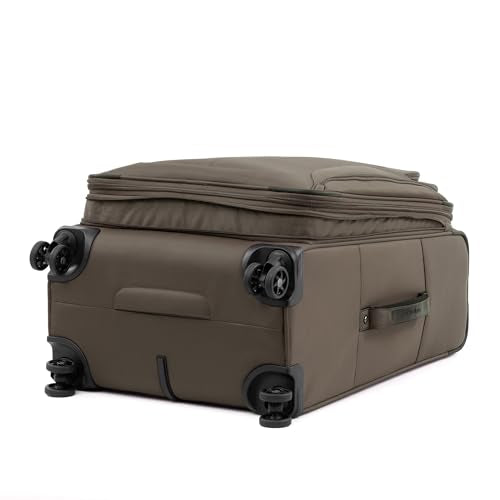 Travelpro Tourlite Softside 2-Piece Set, Expandable Luggage, 4 Spinner Wheels, Lightweight Suitcase, 21" Carry-On, 25" Checked Medium, Espresso Brown - color: Espresso, size: 2-Piece Set (21/25)