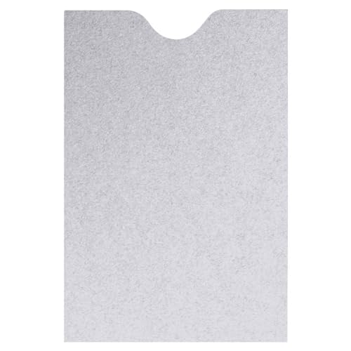 LUXPaper Credit Card Sleeves | 2 3/8" x 3 1/2" | Silver Metallic | 80lb. Text | 50 Qty - color: Silver Metallic, size: 50 Qty.