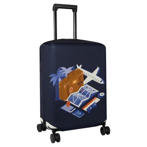 HYPER VENTURE Travel Luggage Cover Suitcase Protector Fits 27-30 Inch, L - color: Journey, size: L