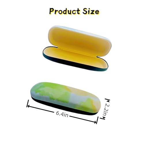 3 Pack Glass Cases Hard Shell, Portable Hard Eyeglasses Case Linen Fabrics Eyeglass Organizations for Women Girls - color: Green Blue Pink